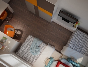 Nội thất phòng ngủ trẻ em do AHDesign – Bếp Xinh thiết kế