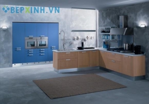 Màu xanh nước biển - Blue cho tủ bếp và phòng bếp