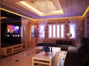 Thiết kế nội thất phòng karaoke nhà chị Hồng - Thái Nguyên