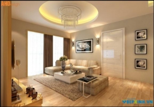 Thiết kế nội thất phòng khách đẹp nhà chị Hạnh - Cầu Giấy