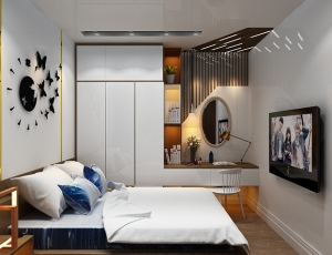 AHDesign – Bếp Xinh thiết kế nội thất căn hộ Ecolife 49.1m2