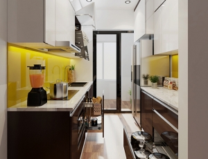 AHDesign – Bếp Xinh thiết kế tủ bếp căn hộ Ecolife 103m2