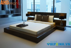 Mẫu giường ngủ đẹp được thiết kế và sản xuất tại AHDesign - Bepxinh.vn