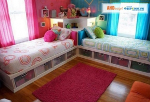 Những mẫu giường ngủ kết hợp tủ đồ tiện dụng cho phòng nhỏ