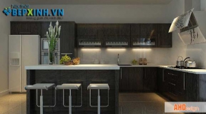 Thiết kế nội thất phòng ăn tủ bếp nhà anh Tuấn Anh - Ninh Hiệp