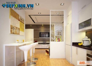 Thiết kế nội thất phòng bếp nhà anh Tuấn -XL