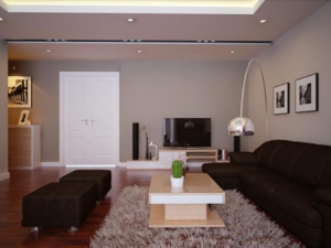 Thiết kế nội thất phòng khách hiện đại nhà anh Tuấn – Minh Khai