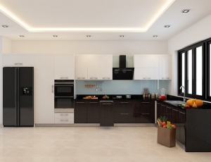 Thiết kế tủ bếp hiện đại nhà chị Luyện – Gamuda
