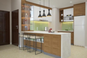 Tủ bếp hiện đại cho căn hộ chung cư Royal City