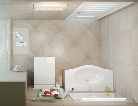 Thiết kế nội thất phòng tắm nhà anh Nam – Hải Dương