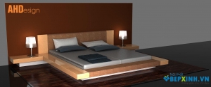 Nội thất phòng ngủ với giường ngủ PNHD14